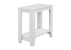 Accent Table, Side, End, Nightstand, Lamp, Living Room, Bedroom, White Laminate, Transitional