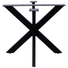 Spider Shaped Steel Table Legs,28"H x32"W x 33"D Metal Dining Table Frame,Heavy Duty Box Section Table Base,Black Country Industrial Style Metal Coffee Desk Legs Dining Legs-Spider-Shaped
