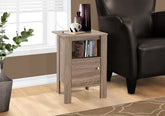 Accent Table, Side, End, Nightstand, Lamp, Storage, Living Room, Bedroom, Brown Laminate, Transitional