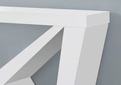 Accent Table, Console, Entryway, Narrow, Sofa, Living Room, Bedroom, White Laminate, Contemporary, Modern