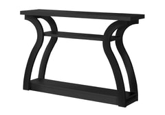 Accent Table, Console, Entryway, Narrow, Sofa, Living Room, Bedroom, Black Laminate, Contemporary, Modern