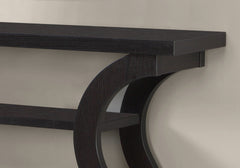 Accent Table, Console, Entryway, Narrow, Sofa, Living Room, Bedroom, Brown Laminate, Contemporary, Modern
