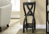 Accent Table, Side, End, Plant Stand, Square, Living Room, Bedroom, Brown Laminate, Contemporary, Modern