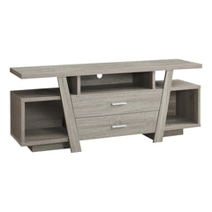 Tv Stand, 60 Inch, Console, Media Entertainment Center, Storage Drawers, Living Room, Bedroom, Brown Laminate, Contemporary, Modern
