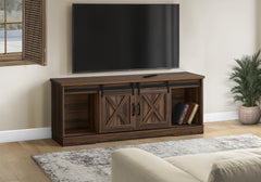 Tv Stand, 60 Inch, Console, Media Entertainment Center, Storage Cabinet, Living Room, Bedroom, Brown Laminate, Transitional