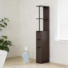 Slim Storage Tower,Side Floor Organizer,Bathroom Storage Cabinet