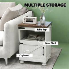 Modern Foyer End Table,Storage Side Table,Bedside Cabinet