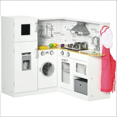 Wooden Kitchen,Corner Play Kitchen Set