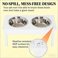 Pet Feeder Stand,Wooden Dog Food Bowls Stand