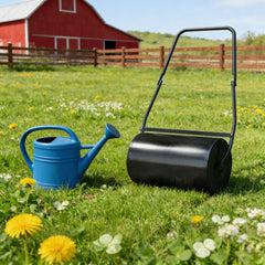 Lawn Roller for Flattening,Push/Tow Behind Lawn Roller Filled with Water or Sand