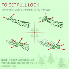 Christmas Trees,Artificial Snow Christmas Trees with Frosted Branches, Warm White or Colorful LED Lights, Steel Base