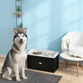 Pet Dish Bowl Set with Storage,Pet Feeding Station,for Large Sized Dogs