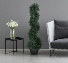 Artifical Cedar Tree Topiary Artificial Faux Cedar Tree Spiral Fake Plant