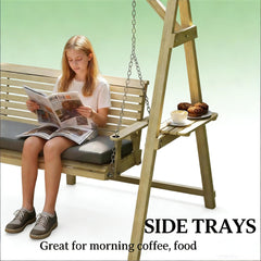 Chic Wooden Garden Swing Chair,Outdoor Conversation Swing