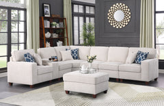 Rene Sectional Sofa with Ottoman