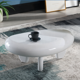 Wylie White High Gloss End Table