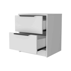 Washington Nightstand, Two Large Drawers