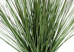 Artificial Plant, 21" Tall, Grass, Indoor, Faux, Fake, Table, Greenery, Potted, Real Touch, Decorative, Green Grass, White Pot
