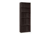 Bookshelf, Bookcase, 6 Tier, 72"h, Office, Bedroom, Brown Laminate, Transitional
