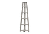 Bookshelf, Bookcase, Etagere, Corner, 5 Tier, 72"h, Office, Bedroom, Grey Laminate, Contemporary, Modern