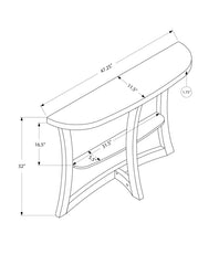 Accent Table, Console, Entryway, Narrow, Sofa, Living Room, Bedroom, Brown Laminate, Contemporary, Modern