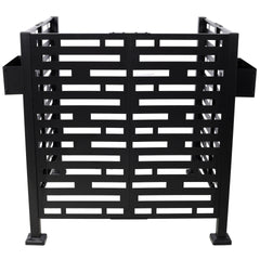 3.5*3.5FT Air Conditioner Fence for Outdoor Units Metal Privacy Fence,Metal Privacy Screen with Planter Boxes,Outdoor Freestanding Trash Can Fence