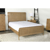 Stevie Sand Wash and Natural Cane Eastern King Panel Bed