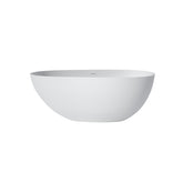 59" Premium Solid Surface Deep Soaking Bathtub