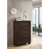 Hadfield Dark Cocoa 5-Drawer Chest