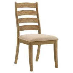 Sammy Brown Oak Wood Dining Side Chair (Set of 2)