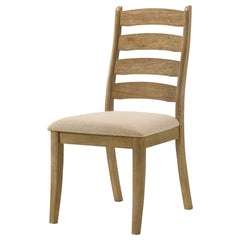 Sammy Brown Oak Wood Dining Side Chair (Set of 2)