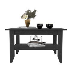 Coffee Table San Jose, One Shelf, Black Wengue Finish