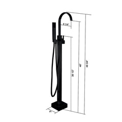 Freestanding Bathtub Faucet with Hand Shower
