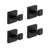 4 Pack Wall-Mounted Stainless Steel Bathroom Towel Hooks/Coat Hooks for Bathroom, Bedroom, Kitchen