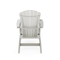 Dark Gray Adirondack Chair – Sturdy HDPE Poly Lumber for Poolside, Patio, and Garden Relaxation