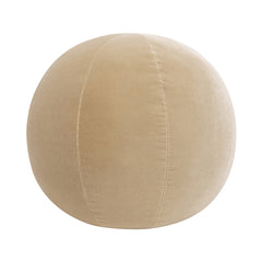 Luna 12" Round Sphere Accent Ball Throw Pillow, Fawn Brown Performance Velvet