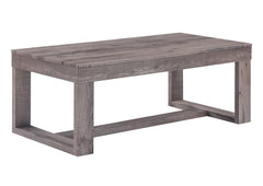 1pc Contemporary Coffee Table Rustic Brown Gray Tan Finish Living Room Wooden Furniture
