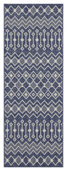 Sunshine GC_HAR2019 Blue 2 ft. 7 in. x 7 ft. 3 in. Indoor/Outdoor Area Rug