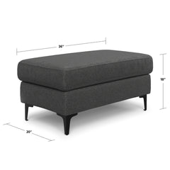 Ava Mid Century Ottoman