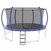 UB 14FT trampoline inner safetynet with powder coating-Blue--Pumpkin-A+B