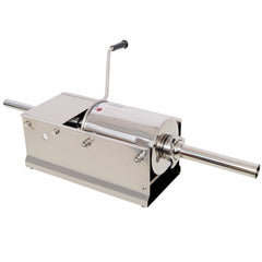 3L/7LBS Horizontal Sausage Stuffer,Stainless Steel,Manual Sausage Maker,With 4PCS Filling Nozzles, For Home & Commercial Use