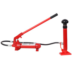4 Ton Porta Power Kit, Portable Hydraulic Jack with Oil Hose, Auto Body Frame Repair Kit with Storage Case for Car Repair, Truck, Farm