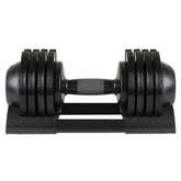 52LBS Adjustable dumbbell steel and plastic(Rubber coated dumbbell)