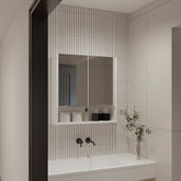 Manchester Rectangle Medicine Cabinet with Mirror White