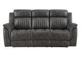 STEBAN GREY RECLINING SOFA
