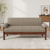 Modern Loveseat Sofa 2 Seater Couch 72.8" Loveseat Couch with Armrest Pillows for Living Room or Small Space, Brown