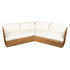 Royal Acacia Patio V Sofa Setctional set, Beige