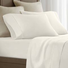 2-Piece King Sham Sateen Pillowcase Set,Off-White