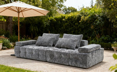 Sofa Couch for Living Room, Modern Loveseat Sofa with Extra Deep Seats, Comfy Armrests, Couches for Living Room Apartment Lounge, Easy Assembly, Grey