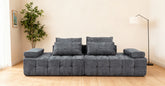 Sofa Couch for Living Room, Modern Loveseat Sofa with Extra Deep Seats, Comfy Armrests, Couches for Living Room Apartment Lounge, Easy Assembly, Grey